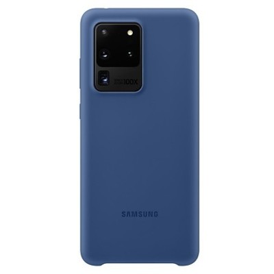 Samsung Galaxy S20 Ultra (G988) „Samsung“ Silicone Cover kieto silikono tamsiai mėlynas dėklas | Priedai.lt