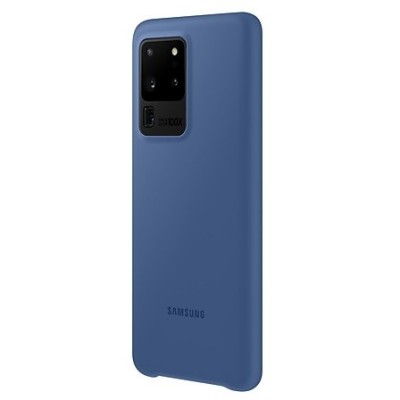 Samsung Galaxy S20 Ultra (G988) „Samsung“ Silicone Cover kieto silikono tamsiai mėlynas dėklas | Priedai.lt