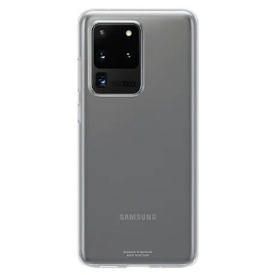 Samsung Galaxy S20 Ultra (G988) „Samsung“ Silicone Cover kieto silikono skaidrus dėklas | Priedai.lt