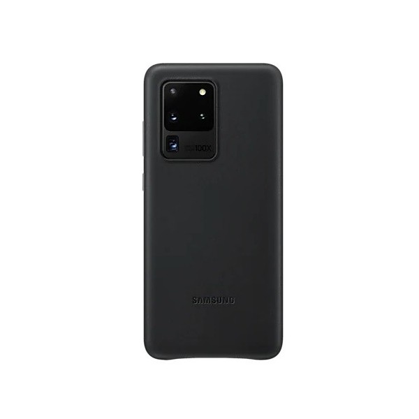 „Samsung“ Leather Cover dėklas - juodas (Galaxy S20 Ultra)