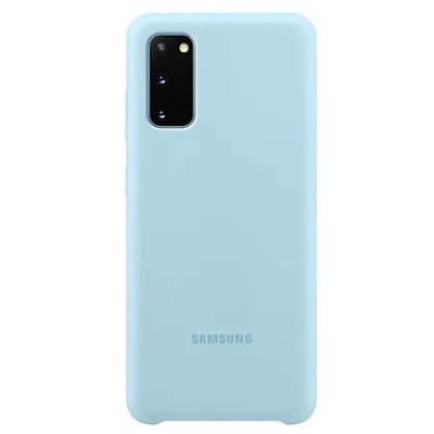 Samsung Galaxy S20 (G980) „Samsung“ Silicone Cover kieto silikono šviesiai mėlynas dėklas | Priedai.lt