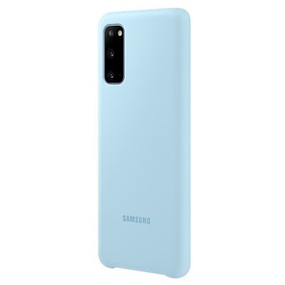 Samsung Galaxy S20 (G980) „Samsung“ Silicone Cover kieto silikono šviesiai mėlynas dėklas | Priedai.lt