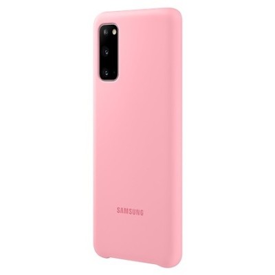 Samsung Galaxy S20 (G980) „Samsung“ Silicone Cover kieto silikono rožinis dėklas | Priedai.lt