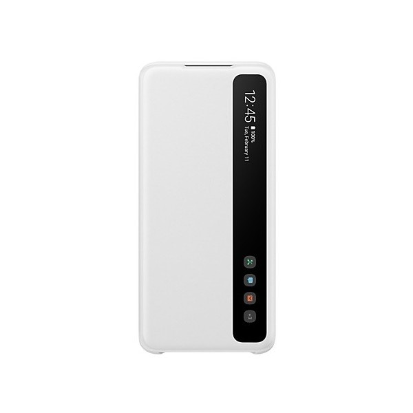 „Samsung“ Smart Clear View Cover atverčiamas dėklas - baltas (Galaxy S20)