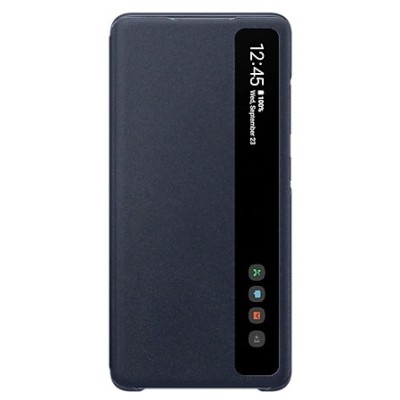 Samsung Galaxy S20 FE (Fan Edition) originalus Smart Clear View Cover (EF-ZG780CNEGEE) atverčiamas tamsiai mėlynas dėklas - knyg