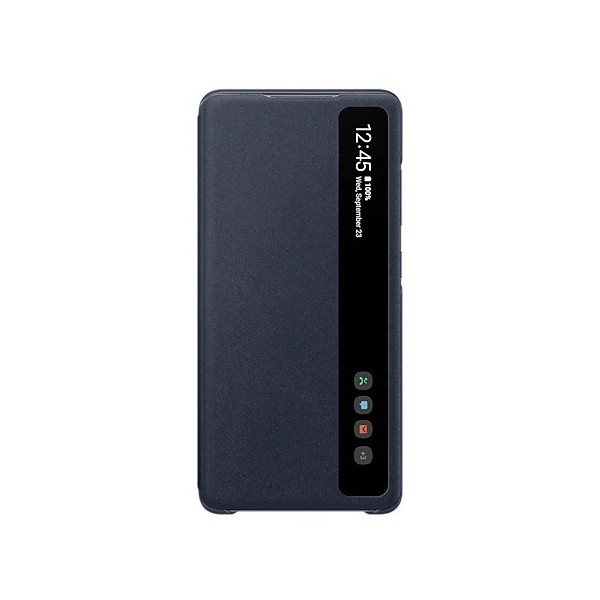 „Samsung“ Smart Clear View Cover atverčiamas dėklas - tamsiai mėlynas (Galaxy S20 FE)