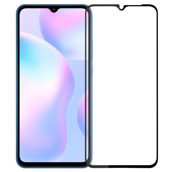 „Mofi“ Tempered Glass apsauginis ekrano stiklas 0.26 mm - juodas (Redmi 9 / 9A / 9C)