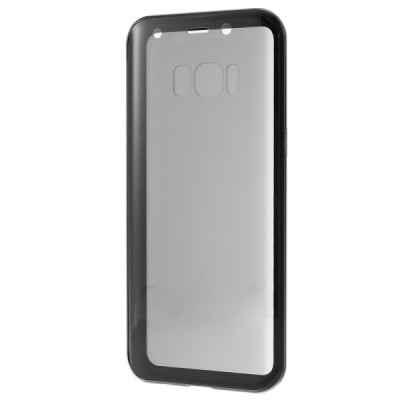 Samsung Galaxy S8 (G950) Frame pilkas (permatomas) magnetinis plastikinis dėklas | Priedai.lt