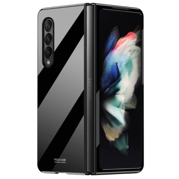 „Piano“ Design plastikinis dėklas - juodas (Galaxy Z Fold3)