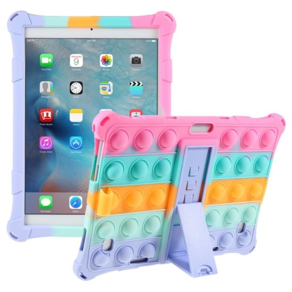 „Popit“ Bubble Kickstand minkšto silikono (TPU) dėklas - rožinis (iPad 9.7 2017 / 9.7 2018 / Air (2013) / Air 2 (2014) / iPad 2