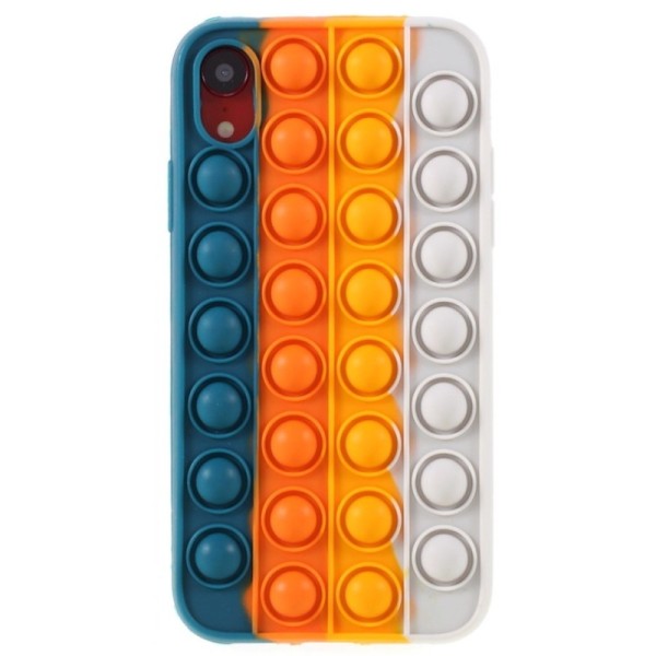„Popit“ Bubble minkšto silikono (TPU) dėklas - žalias (iPhone Xr)