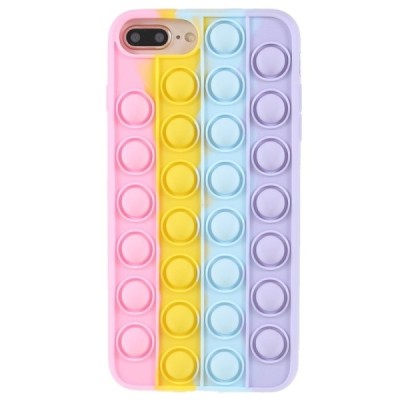 Apple iPhone 6 Plus (6s Plus, 7 Plus, 8 Plus) „Popit“ Bubble minkšto silikono TPU rožinis dėklas - nugarėlė | Priedai.lt