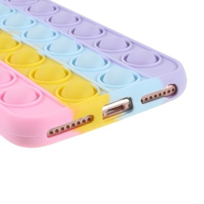 Apple iPhone 6 Plus (6s Plus, 7 Plus, 8 Plus) „Popit“ Bubble minkšto silikono TPU rožinis dėklas - nugarėlė | Priedai.lt
