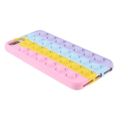Apple iPhone 6 Plus (6s Plus, 7 Plus, 8 Plus) „Popit“ Bubble minkšto silikono TPU rožinis dėklas - nugarėlė | Priedai.lt