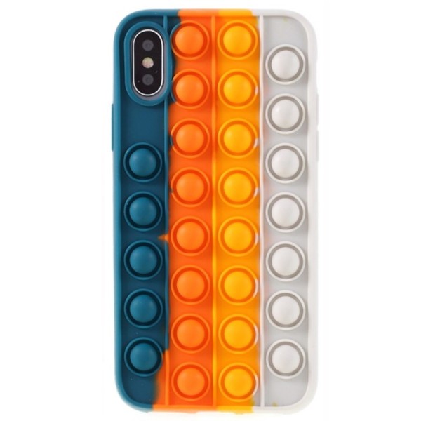 „Popit“ Bubble minkšto silikono (TPU) dėklas - žalias (iPhone X / Xs)
