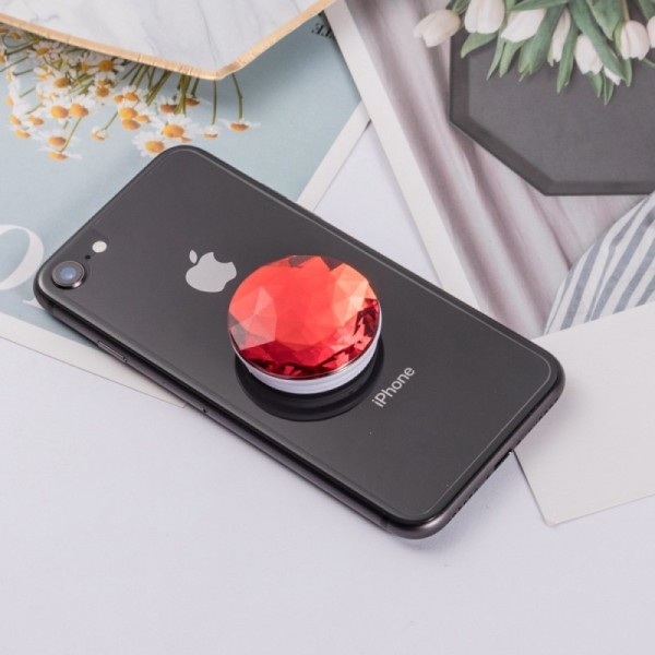 „PopSocket“ Diamond telefono laikiklis - raudonas