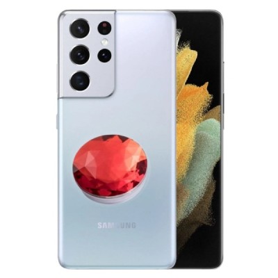 PopSocket Diamond telefono laikiklis (prie nugarėlės) - raudonas | Priedai.lt