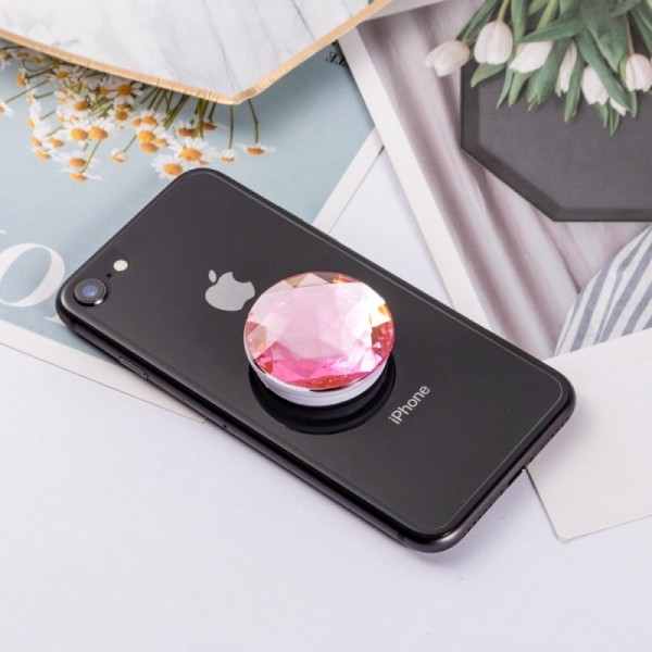 „PopSocket“ Diamond telefono laikiklis - rožinis