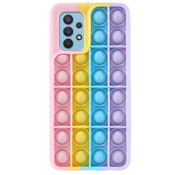 „Popit“ Big Bubble minkšto silikono (TPU) dėklas - rožinis (Galaxy A32 4G)