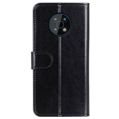 Nokia G50 juodas odinis atverčiamas dėklas - knygutė | Priedai.lt