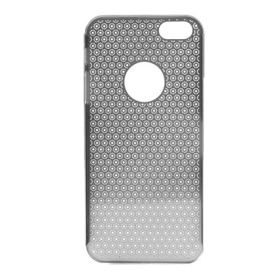 Stilingas sidabrinis, metalinis Apple iPhone SE (5, 5s) dėklas (dėkliukas) raižytas gėlytėmis / Priedai.lt