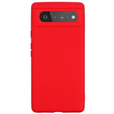 Google Pixel 6 Shell kieto silikono (TPU) dėklas raudonas - nugarėlė | Priedai.lt