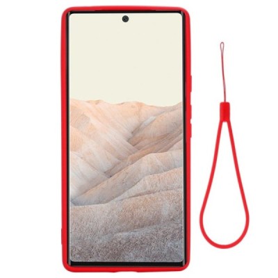Google Pixel 6 Shell kieto silikono (TPU) dėklas raudonas - nugarėlė | Priedai.lt