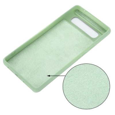 Google Pixel 6 Shell kieto silikono (TPU) dėklas žalias - nugarėlė | Priedai.lt