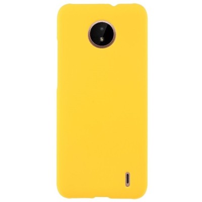 Nokia C10, C20 plastikinis geltonas dėklas (nugarėlė) | Priedai.lt