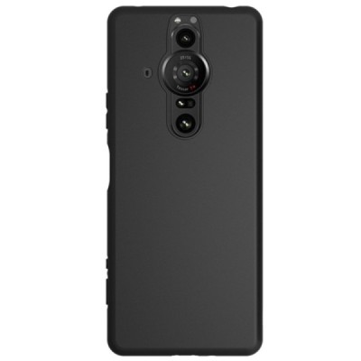 Sony Xperia Pro-I kieto silikono TPU juodas dėklas - nugarėlė | Priedai.lt