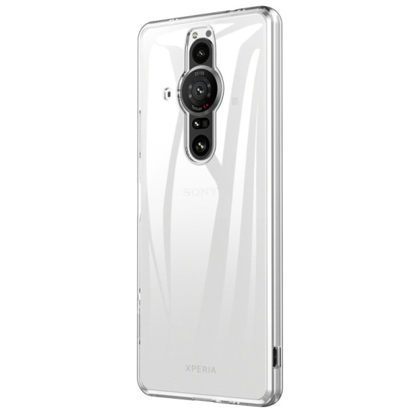 Kieto silikono (TPU) dėklas - skaidrus (Xperia Pro-I)