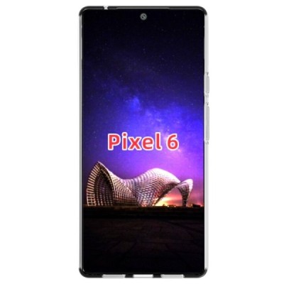 Google Pixel 6 kieto silikono TPU skaidrus dėklas - nugarėlė | Priedai.lt