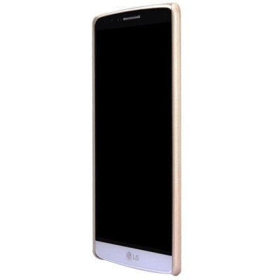 Nillkin Frosted Shield LG G3 šampaninis plastikinis dėklas + apsauginė ekrano plėvelė / Priedai.lt