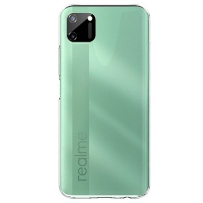 Realme C11 kieto silikono TPU skaidrus dėklas - nugarėlė | Priedai.lt