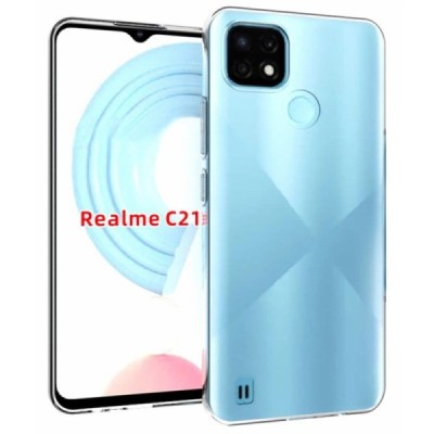 Realme C20, C21 kieto silikono TPU skaidrus dėklas - nugarėlė | Priedai.lt