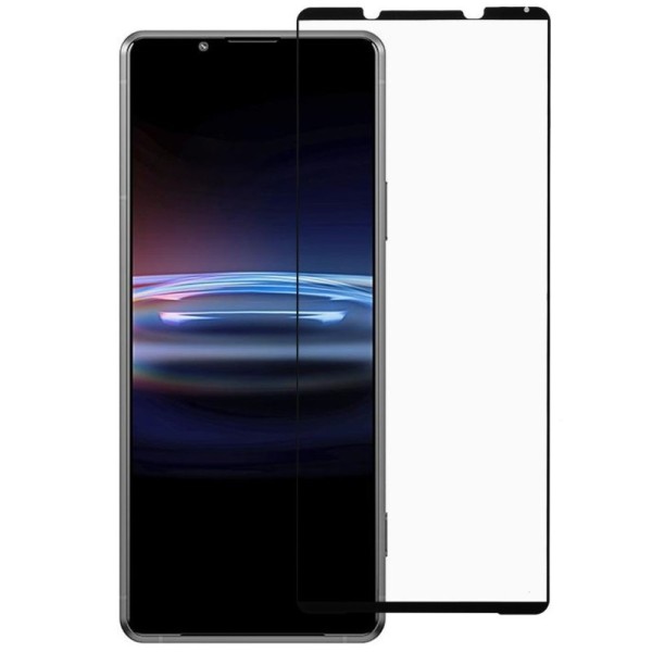 „Rurihai“ Tempered Glass pilnai dengiantis apsauginis ekrano stiklas 2.5D - juodas (Xperia Pro-I)