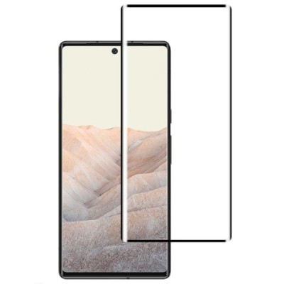 Google Pixel 6 apsauginis ekrano stiklas „Mocolo“ 9H Tempered Glass (juodas, pilnai dengiantis) 0,26 mm | Priedai.lt