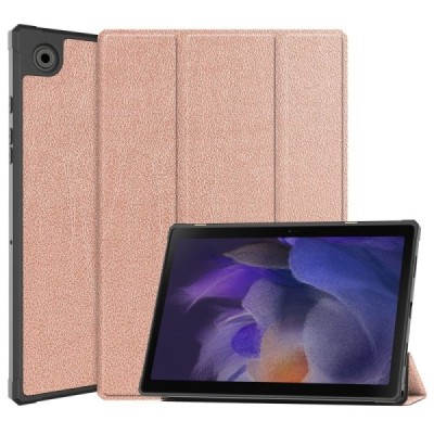 Samsung Galaxy Tab A8 10.5 2021 (X200, X205) atverčiamas auksinis odinis dėklas - knygutė | Priedai.lt