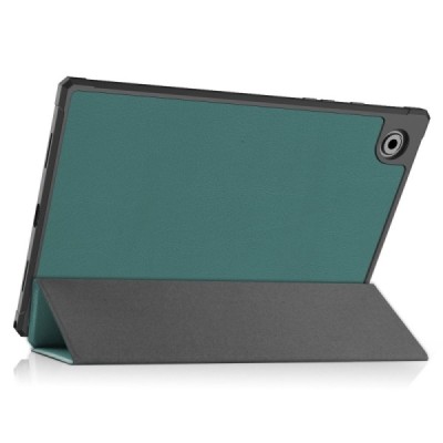 Samsung Galaxy Tab A8 10.5 2021 (X200, X205) atverčiamas žalias odinis dėklas - knygutė | Priedai.lt
