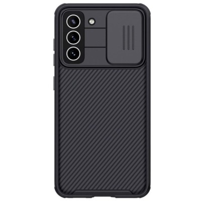 Samsung Galaxy S21 FE (Fan Edition) 5G „Nillkin“ CamShield juodas dėklas, nugarėlė su kameros apsauga | Priedai.lt