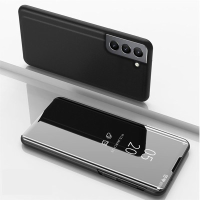 Samsung Galaxy S21 FE (Fan Edition) 5G plastikinis atverčiamas juodas dėklas | Priedai.lt