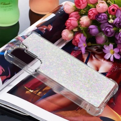 Samsung Galaxy S21 FE (Fan Edition) 5G Shine kieto silikono TPU skaidrus dėklas - nugarėlė | Priedai.lt