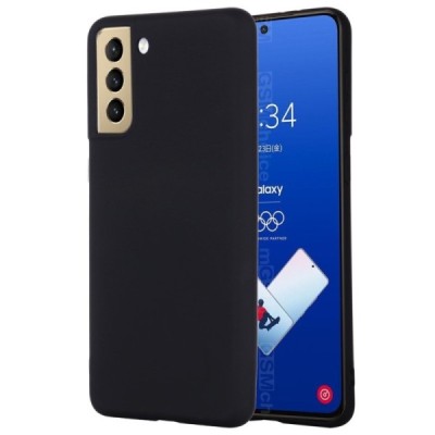 Samsung Galaxy S21 FE (Fan Edition) 5G Shell kieto silikono (TPU) dėklas juodas - nugarėlė | Priedai.lt