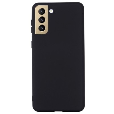 Samsung Galaxy S21 FE (Fan Edition) 5G Shell kieto silikono (TPU) dėklas juodas - nugarėlė | Priedai.lt