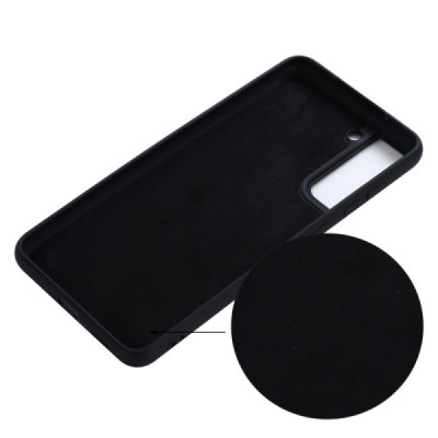 Samsung Galaxy S21 FE (Fan Edition) 5G Shell kieto silikono (TPU) dėklas juodas - nugarėlė | Priedai.lt