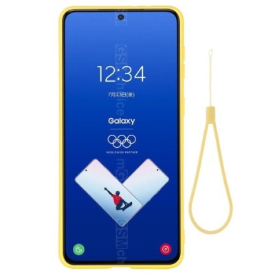 Samsung Galaxy S21 FE (Fan Edition) 5G Shell kieto silikono (TPU) dėklas geltonas - nugarėlė | Priedai.lt