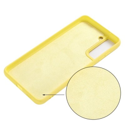 Samsung Galaxy S21 FE (Fan Edition) 5G Shell kieto silikono (TPU) dėklas geltonas - nugarėlė | Priedai.lt