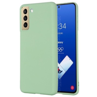 Samsung Galaxy S21 FE (Fan Edition) 5G Shell kieto silikono (TPU) dėklas žalias - nugarėlė | Priedai.lt