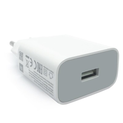 „Xiaomi“ Fast Charger MDY-10-EF kelioninis (sieninis, buitinis) įkroviklis (18W) - baltas + Type-C USB laidas | Priedai.lt