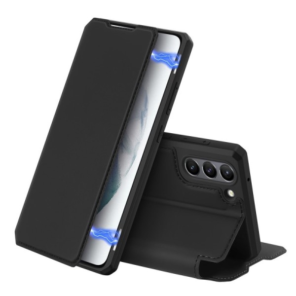 „Dux Ducis“ Skin X atverčiamas dėklas - juodas (Galaxy S21 FE 5G)